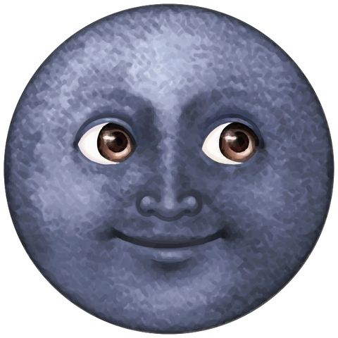 dark blue moon emoji Icon