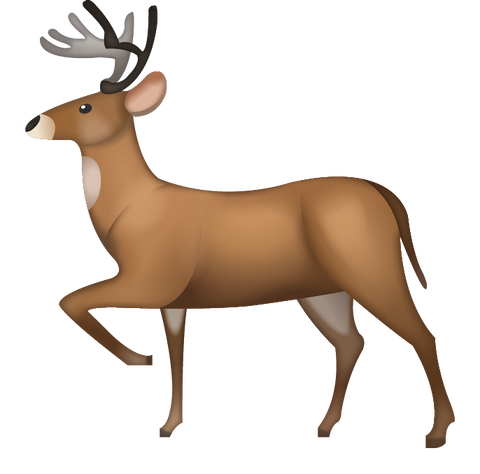 Deer Emoji [Download iPhone Emoji In PNG]