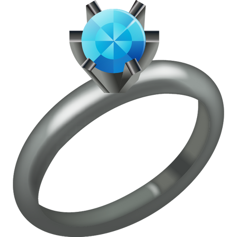 download diamond ring emoji Icon