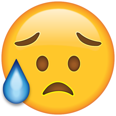download disappointed but relieved face emoji Icon