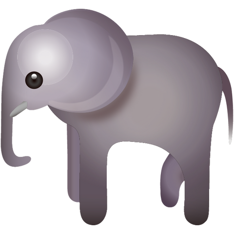 download elephant emoji Icon