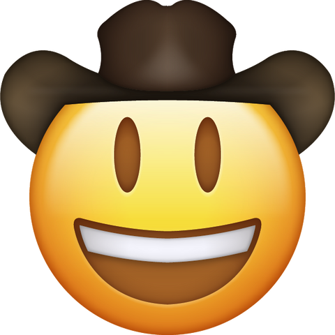 Cowboy Emoji [Download Cowboy Face Emoji in PNG]