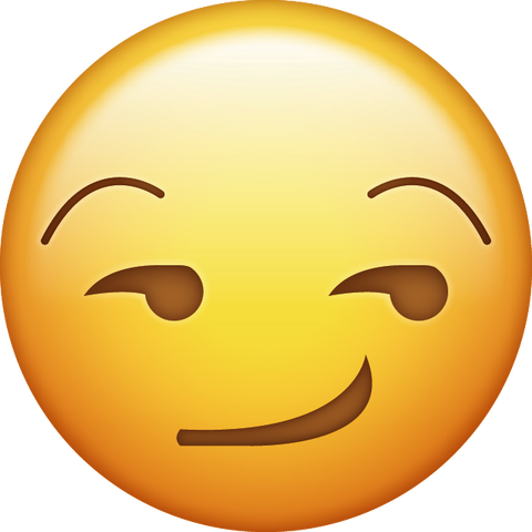 Smirk Face Emoji [Download iPhone Emoji]