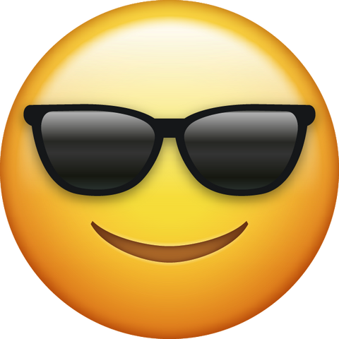 Sunglasses Cool Emoji [Download iPhone Emoji]