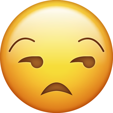 Unamused Emoji [Download iPhone Emoji]
