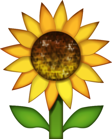 Download Sunflower Emoji PNG