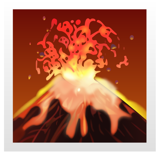 Volcano Emoji