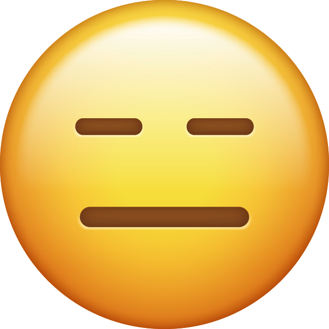 Expressionless Emoji [Free Download IOS Emojis]