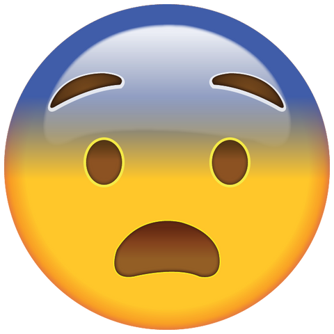 download fearful face emoji Icon