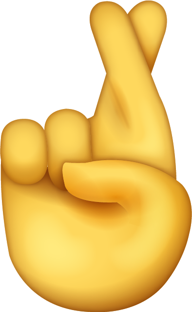 Fingers Crossed Emoji [Free Download iPhone Emojis]
