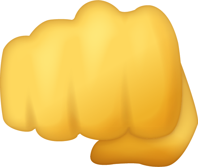 Fisted Hand Emoji [Free Download iPhone Emojis]