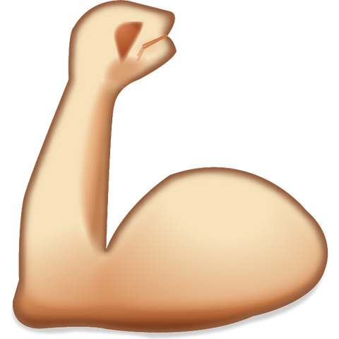 download flexing muscles emoji Icon