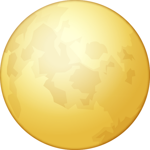 Download Full Moon Emoji PNG