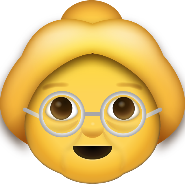Grandma Emoji [Free Download iPhone Emojis]