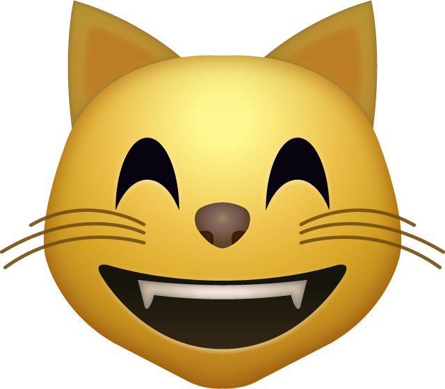 Happy Cat Emoji [Download iPhone Emojis in PNG]