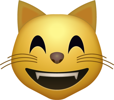 Happy Cat Emoji [Download Cat Face Emoji in PNG]