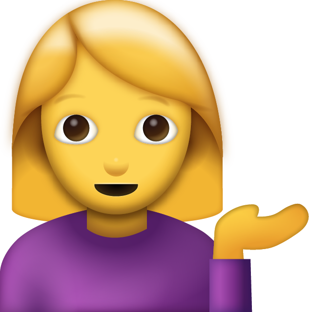 Helping Woman Emoji [Free Download iPhone Emojis]