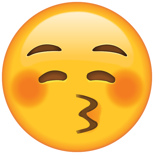 Kiss Emoji with Closed Eyes