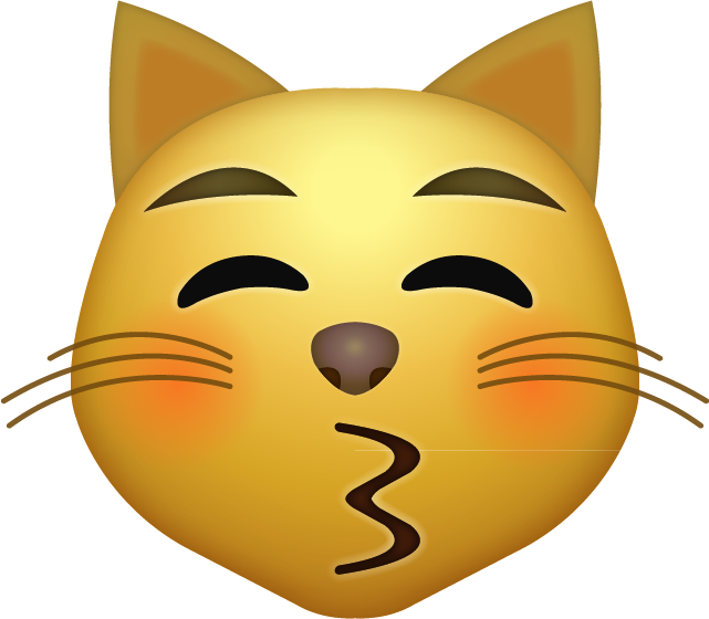 Kissing Cat Emoji [Free Download iPhone Emojis]