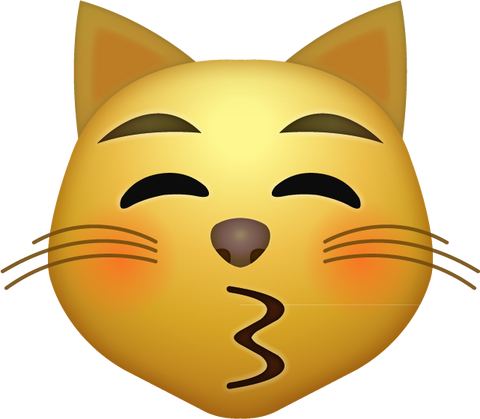 Kissing Cat Emoji [Download Apple Emoji in PNG]