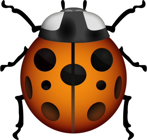 Download Lady Beetle Emoji PNG