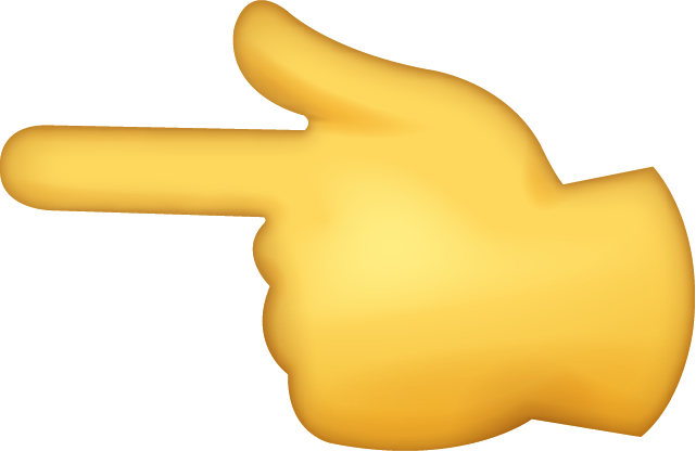 Pointing Index Emoji [Free Download iPhone Emojis]