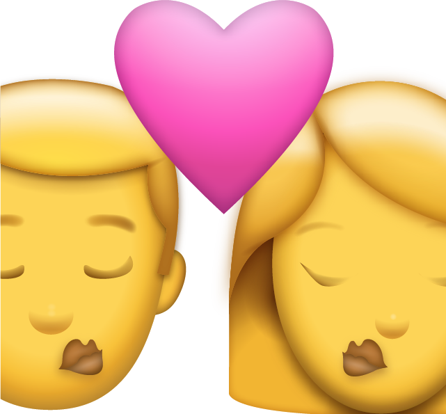Couple Kiss Emoji [Free Download iPhone Emojis]