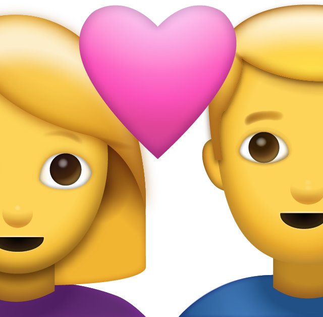 Couple With Heart Emoji [Free Download iPhone Emojis]