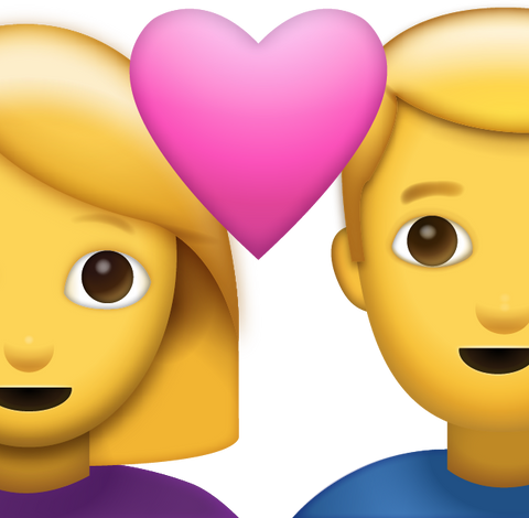 Couple With Heart Emoji [Download Apple Emoji in PNG]