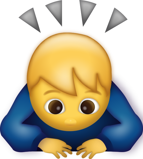 Man Bowing Emoji [Free Download iPhone Emojis]