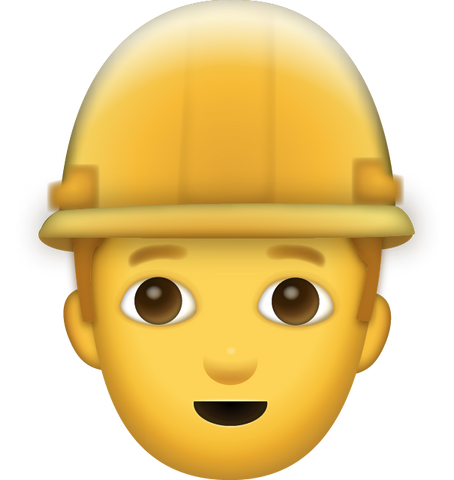 Construction Worker Emoji [Download Apple Emoji in PNG]
