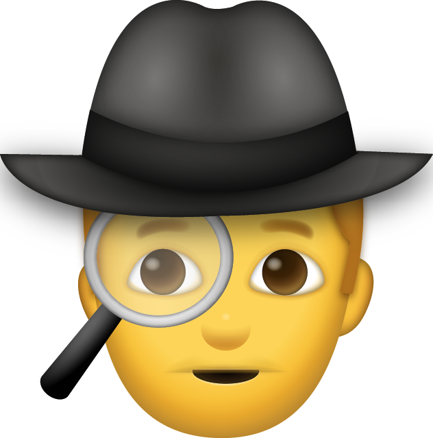 Man Detective Emoji [Free Download iPhone Emojis]