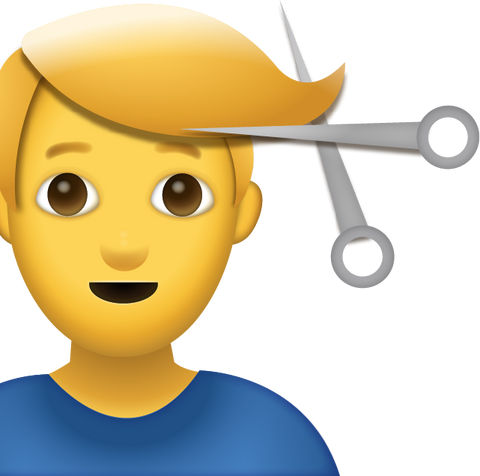 Man Getting Haircut Emoji