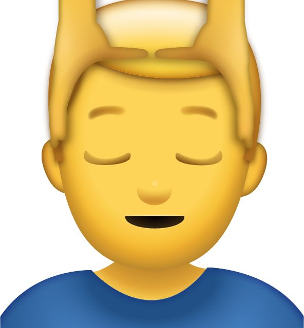Man Getting Massage Emoji [Free Download iPhone Emojis]