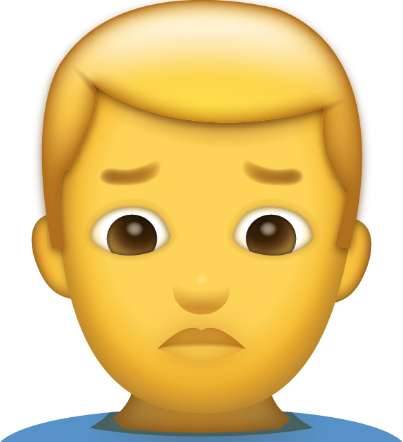 Man Pouting Emoji [Free Download iPhone Emojis]