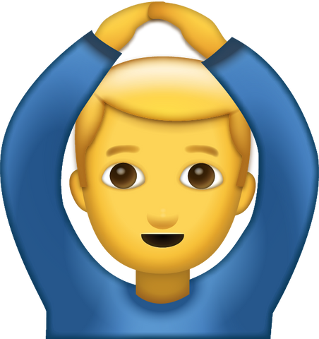Man Saying Yes Emoji [Download Apple Emoji in PNG]
