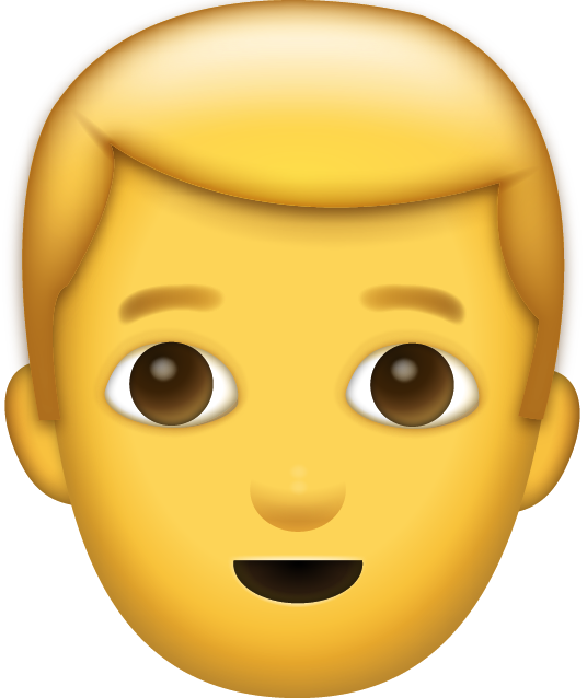 Man Smiling Emoji [Free Download iPhone Emojis]