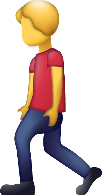 Man Walking Emoji [Free Download iPhone Emojis]