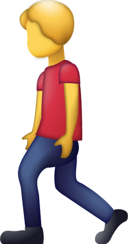 Man Walking Emoji [Download Walking Hands Emoji]