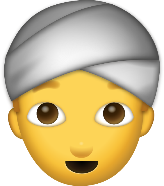 Man With Turban Emoji [Free Download iPhone Emojis]
