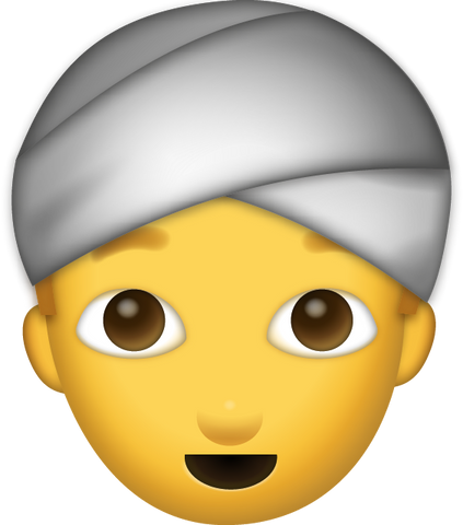 Man With Turban Emoji [Download Apple Emoji in PNG]