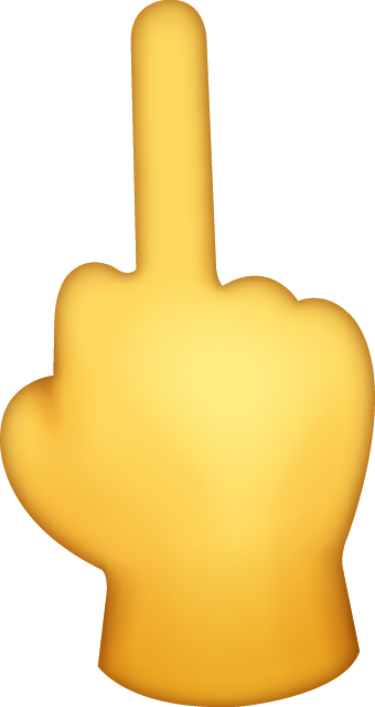 Middle Finger Emoji [Free Download iPhone Emojis]