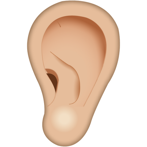 download one ear emoji Icon