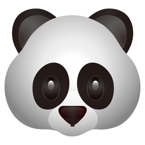 download panda face emoji Icon