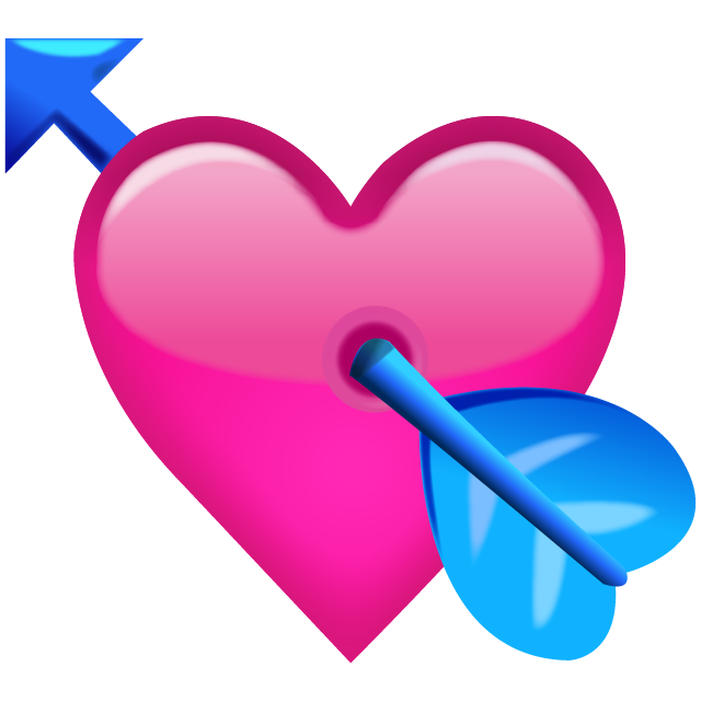 Pink Heart With Arrow Emoji