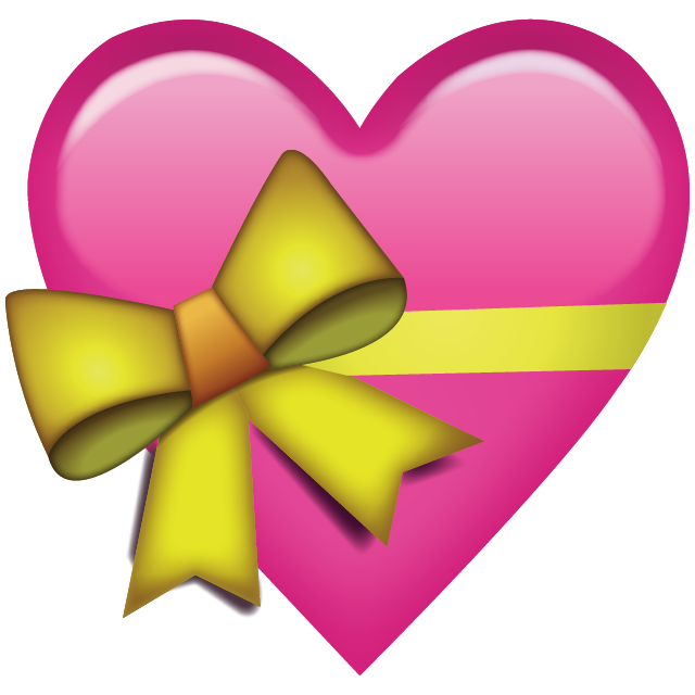Pink Heart With Ribbon Emoji