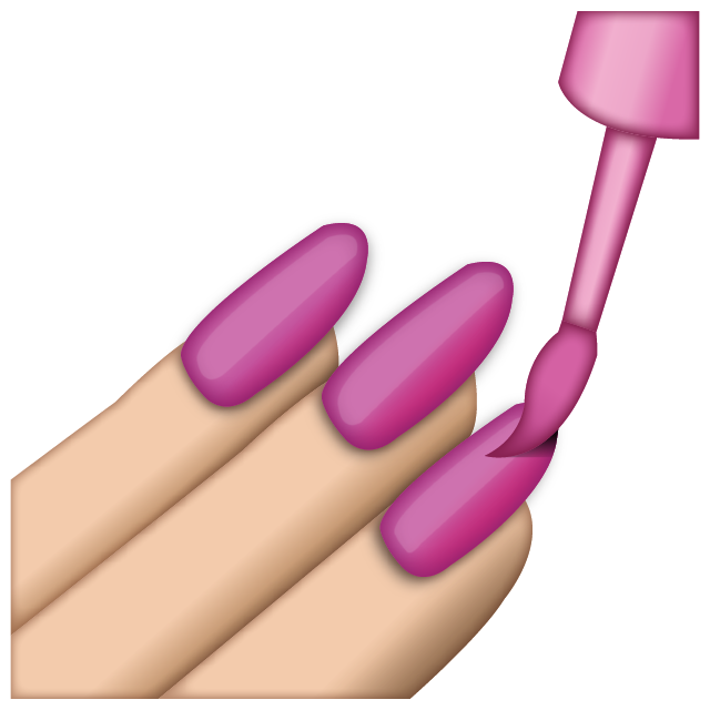 Pink Nail Polish Emoji