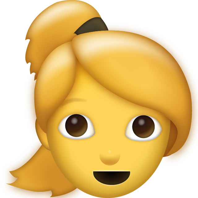 Ponytail Emoji [Free Download iPhone Emojis]