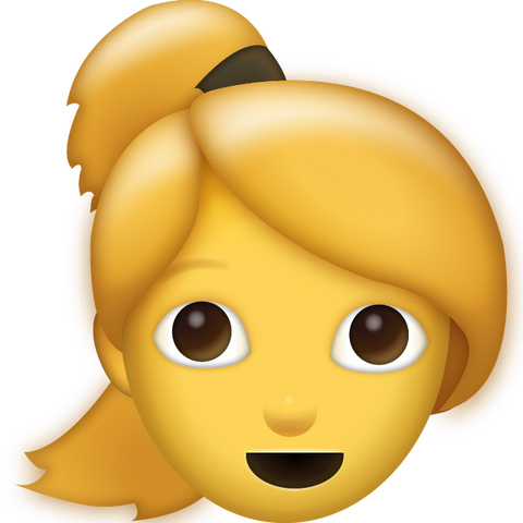 Ponytail Emoji [Download Apple Emoji in PNG]