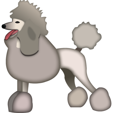 download poodle dog emoji Icon